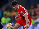 Daniel James in action for Wales on October 13, 2019