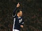 Lawrence Shankland in action for Scotland on October 13, 2019
