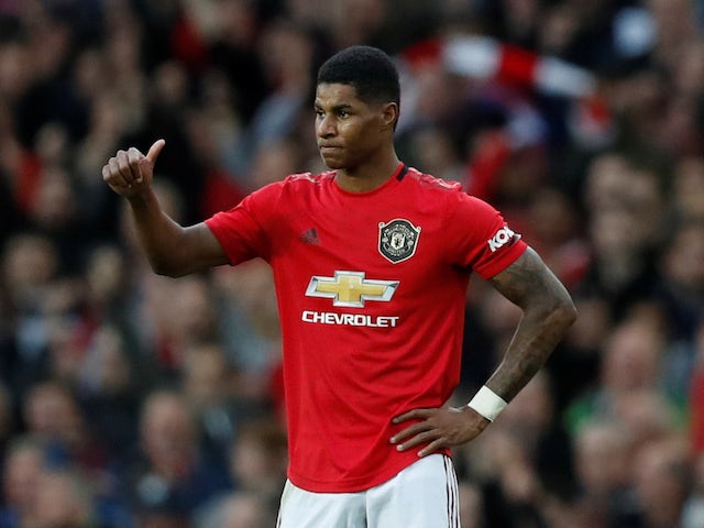 Marcus Rashford in action for Manchester United on October 20, 2019