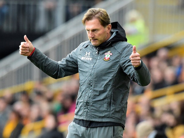 Ralph Hasenhuttl celebrates Southampton's VAR-assisted draw at Wolves on October 19, 2019