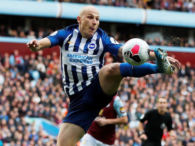 Aaron Mooy in action for Brighton on October 19, 2019