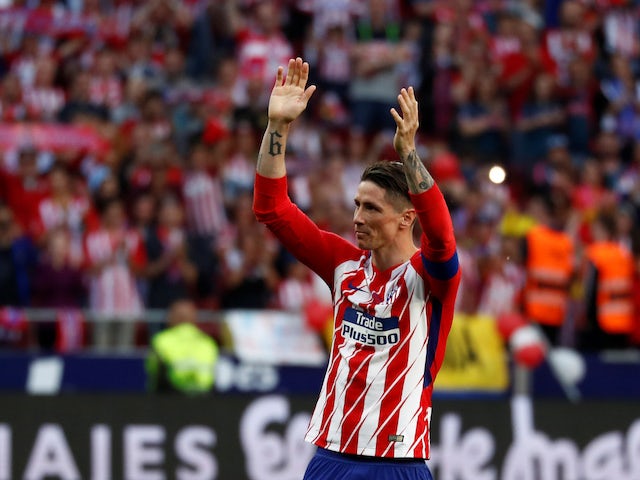Fernando Torres in action for Atletico Madrid in May 2018
