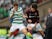 Hearts defender Aaron Hickey battles with Celtic's James Forrest in the 2018-19 Scottish Cup final in May 2019