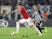 Manchester United's Phil Jones in action with Partizan Belgrade's Bibras Natcho in the Europa League on October 24, 2019