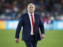 Wales head coach Warren Gatland during the warm up before the match on October 27, 2019