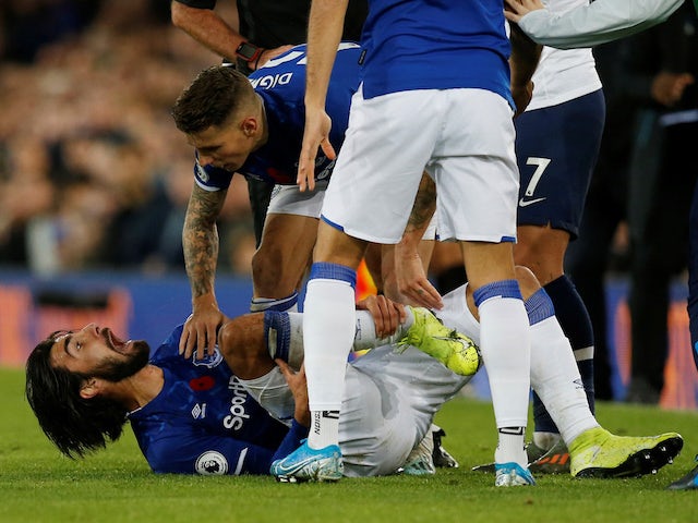Everton announce Andre Gomes's surgery went 