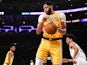 Anthony Davis in action for the LA Lakers on October 29, 2019