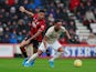 Bournemouth's Joshua King in action with Manchester United's Anthony Martial in the Premier League on November 2, 2019