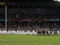 New Zealand perform the haka before the start of the match against England in October 2019