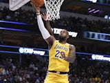 LeBron James in action for the Lakers on November 1, 2019