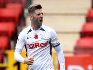 Paul Gallagher fires Preston top of Championship