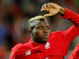 Lille midfielder Victor Osimhen pictured ahead of a Champions League clash with Chelsea in October 2019