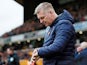 Aston Villa manager Dean Smith watches his side beaten by Wolves on November 10, 2019