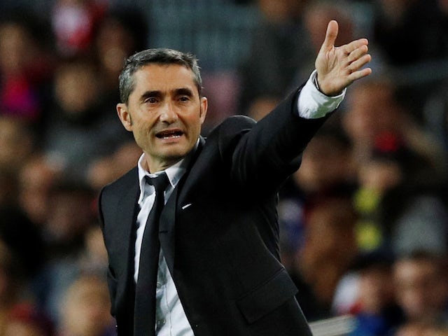 Barcelona coach Ernesto Valverde pictured on November 5, 2019