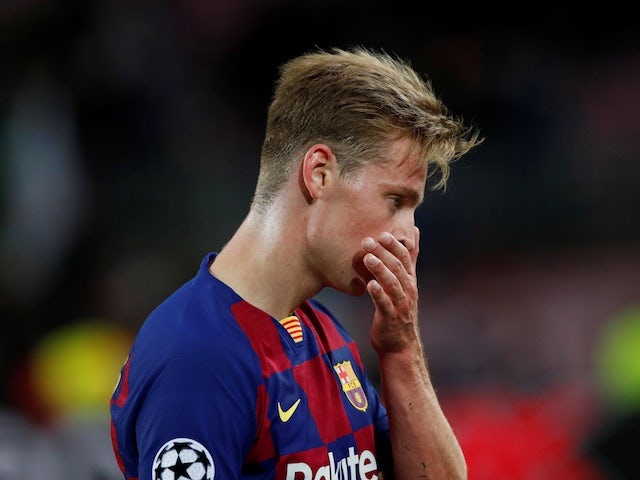 Barcelona's Frenkie de Jong after the match on November 5, 2019