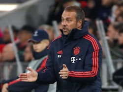 Hansi Flick in charge of Bayern Munich on November 6, 2019