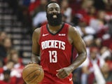 James Harden in action for the Rockets on November 6, 2019