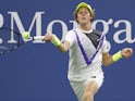 Jannik Sinner in action at the US Open on August 27, 2019