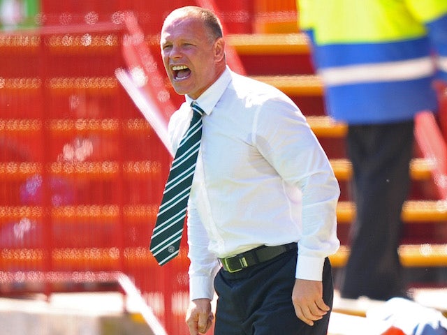 John Hughes hits out at penalty decision in Hibs defeat