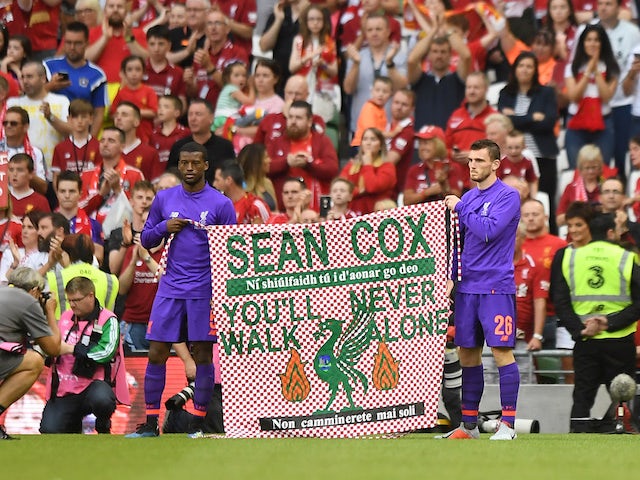 Sean Cox to return to Anfield for first time since Roma attack