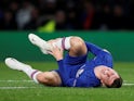 Chelsea's Mason Mount reacts after sustaining an injury on November 5, 2019