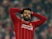Liverpool's Mohamed Salah reacts on November 5, 2019