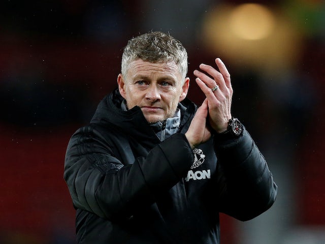United boss Ole Gunnar Solskjaer applauds on November 7, 2019