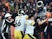 Cleveland Browns defensive end Myles Garrett (95) hits Pittsburgh Steelers quarterback Mason Rudolph (2) with his own helmet as offensive guard David DeCastro (66) tries to stop Garrett during the fourth quarter at FirstEnergy Stadium on November 15, 2019