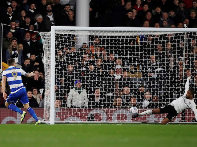 QPR's Jordan Hugill scores against Fulham in the Championship on November 22, 2019