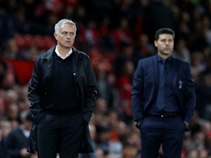 Tottenham manager Mauricio Pochettino and Manchester United manager Jose Mourinho pictured in August 2018