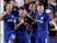 Chelsea's Christian Pulisic celebrates scoring their second goal with Cesar Azpilicueta, Michy Batshuayi and Jorginho on November 27, 2019