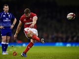 Leigh Halfpenny converts for Wales on November 30, 2019