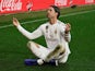 Sergio Ramos celebrates scoring for Real Madrid on November 30, 2019
