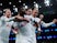 Tottenham Hotspur's Serge Aurier celebrates scoring their third goal with Christian Eriksen, Harry Winks and Dele Alli pictured on November 26, 2019