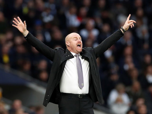 Burnley manager Sean Dyche reacts on December 7, 2019