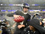 Justin Tucker in action for Baltimore Ravens on December 1, 2019