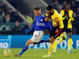 Jamie Vardy scores in seventh successive match as Leicester beat Watford