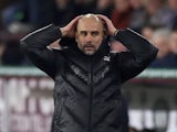 Manchester City manager Pep Guardiola reacts on December 3, 2019