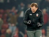 Southampton manager Ralph Hasenhuttl celebrates at the end of the match on December 4, 2019