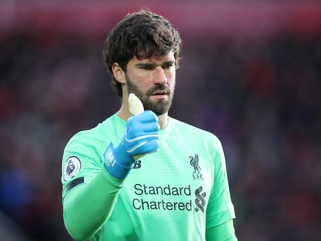 Alisson Becker back in training after injury