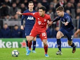 Philippe Coutinho is given a tug by Juan Foyth on December 11, 2019