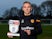 Jarrod Bowen poses with his player of the month award for November 2019
