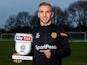 Jarrod Bowen poses with his player of the month award for November 2019