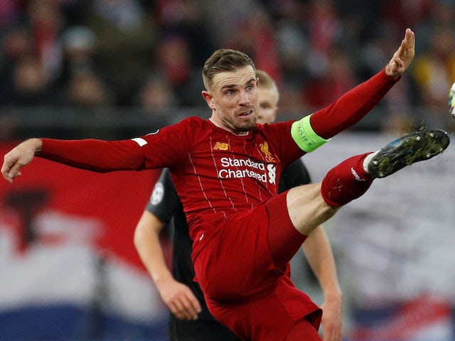 Jordan Henderson in action for Liverpool on December 10, 2019