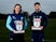 Wycombe manager Gareth Ainsworth and defender Joe Jacobson collect their League One awards for November 2019
