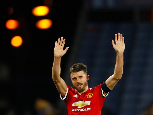 Michael Carrick pictured for Manchester United in 2017