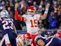 Patrick Mahomes in action for the Kansas City Chiefs on December 8, 2019