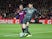 Barcelona's Antoine Griezmann in action with Real Madrid's Thibaut Courtois in La Liga at Camp Nou on December 18, 2019