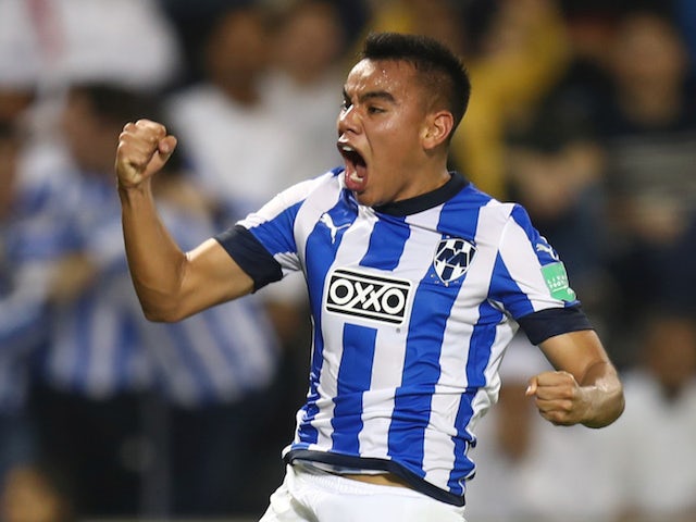 Monterrey's Carlos Rodriguez celebrates scoring their third goal on December 14, 2019