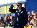 Graham Coughlan pictured in charge of Bristol Rovers in December 2019
